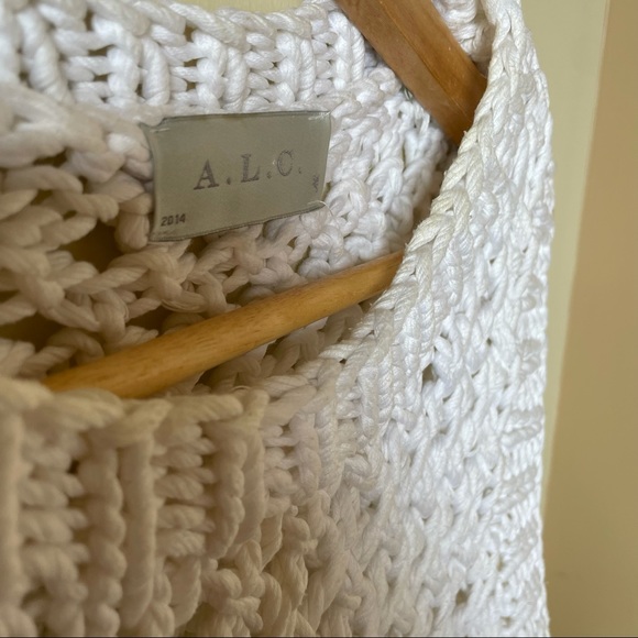 A.L.C., Woven, White Tank Top, SZ M - Picture 8 of 8